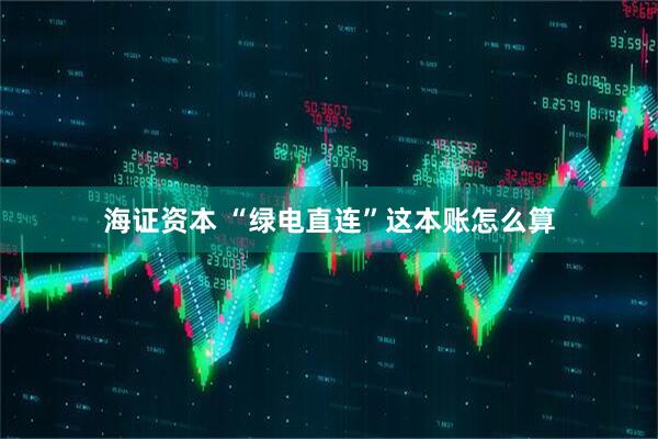 海证资本 “绿电直连”这本账怎么算