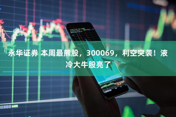 永华证券 本周最熊股，300069，利空突袭！液冷大牛股亮了