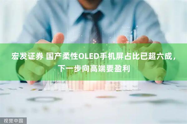宏发证券 国产柔性OLED手机屏占比已超六成，下一步向高端要盈利